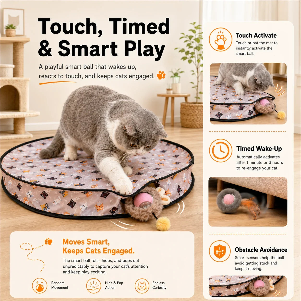 Chasing Cat Toy Set