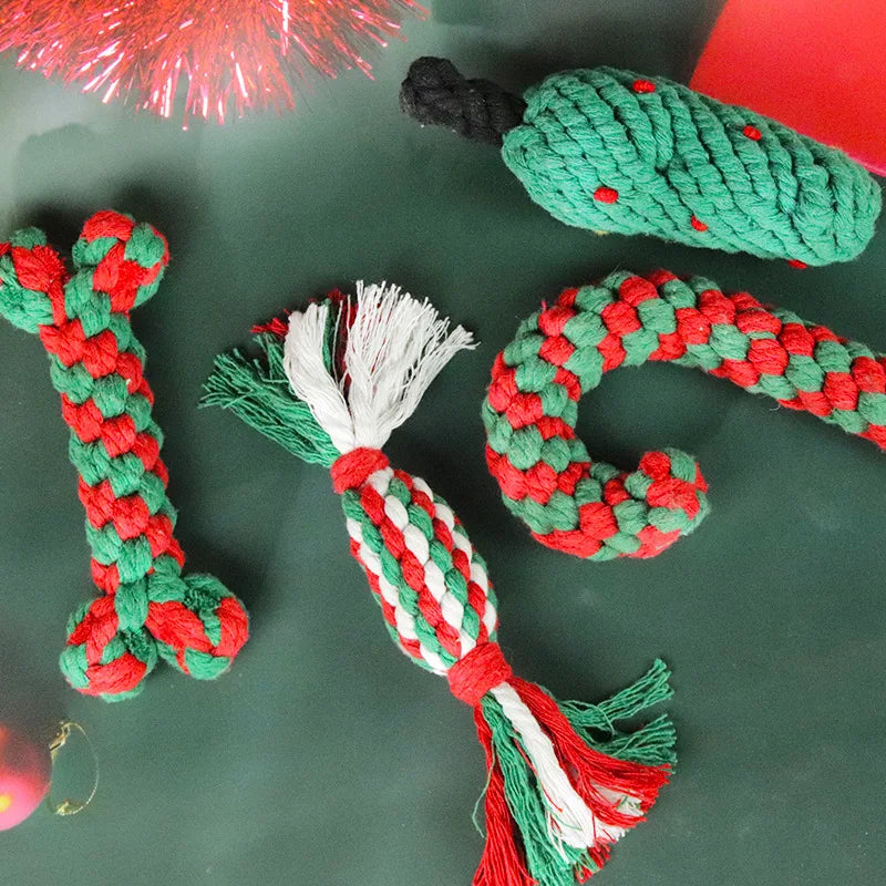 Festive Dog Chew Toy Set