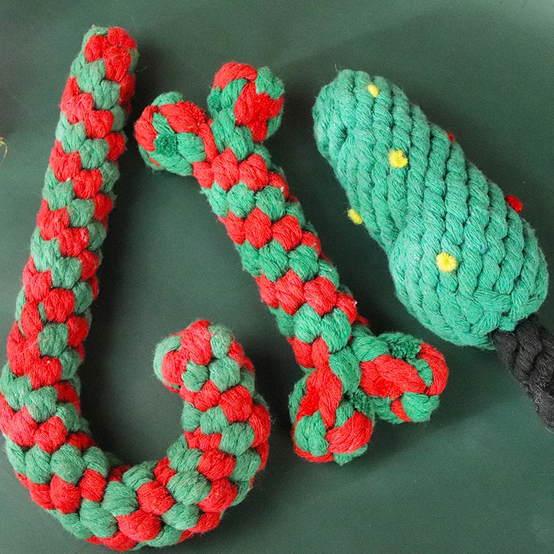 Festive Dog Chew Toy Set